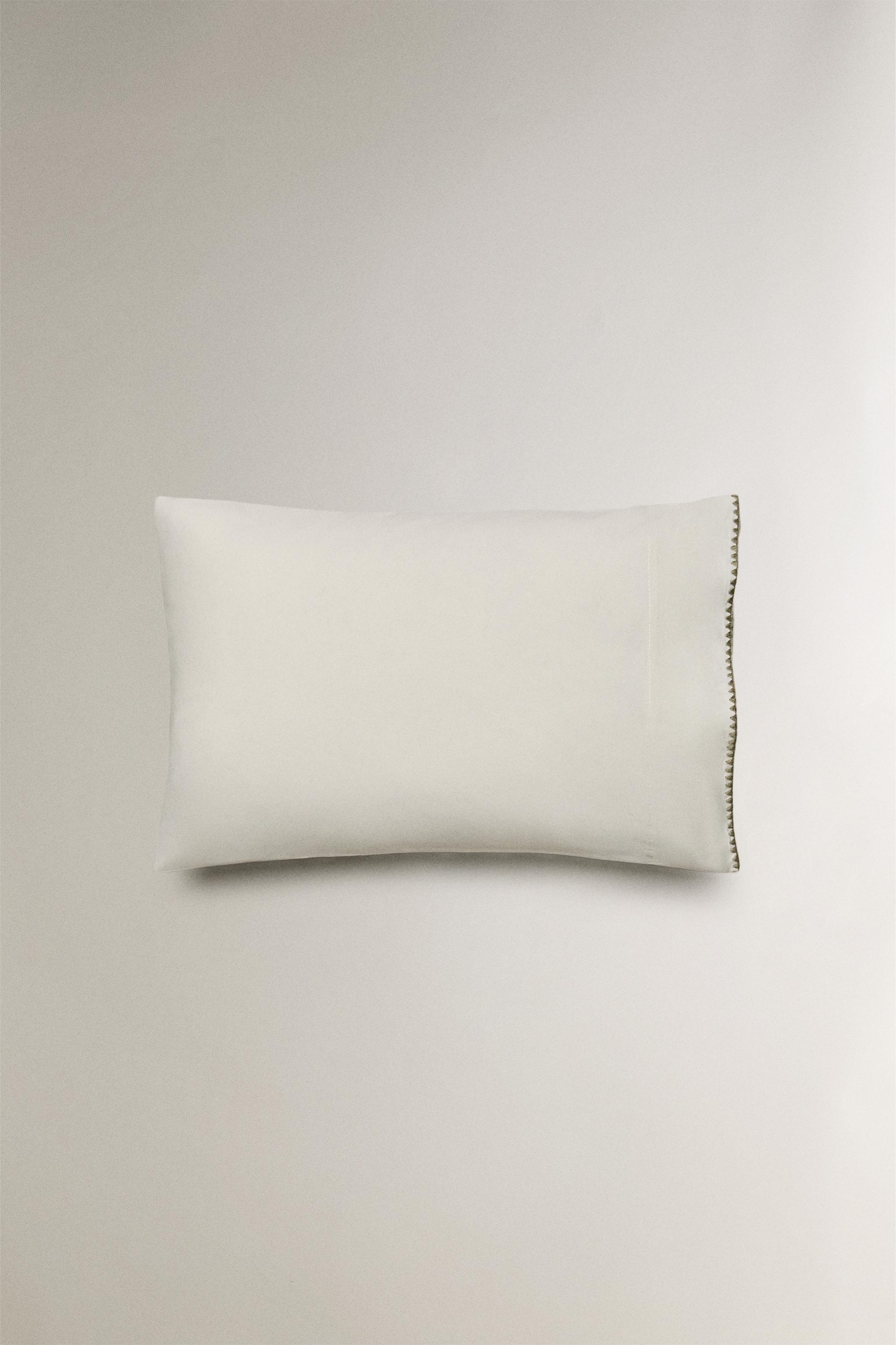 KIDS’ COTTON SHELL STITCH PILLOWCASE